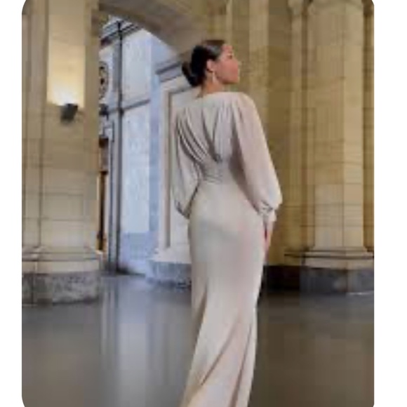 New with tags beige formal  gown “Nancy” from Unmatched byu - Picture 2 of 9